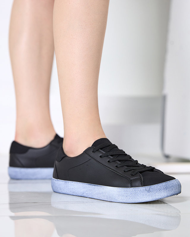 OUTLET Fekete női sportcipő Asufi- Lábbeli