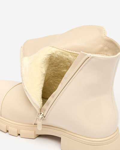 Royalfashion Bézs matt Hedaheh női csizma