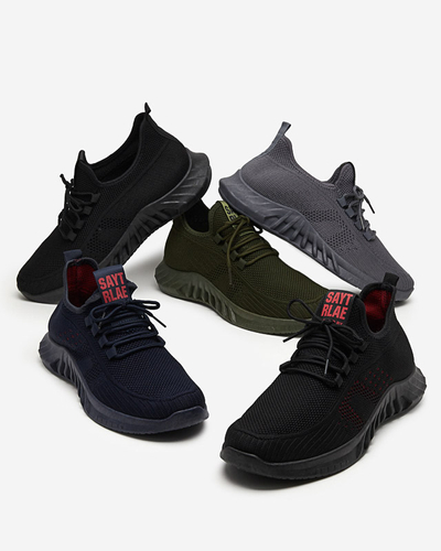 Fekete és piros férfi sportcipő Kertino - Lábbeli