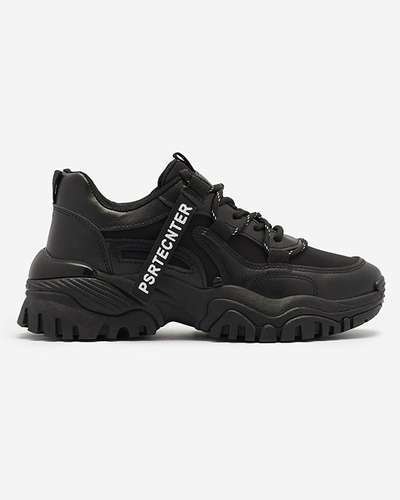 Fekete női tornacipő sportcipő Evilpo- Footwear