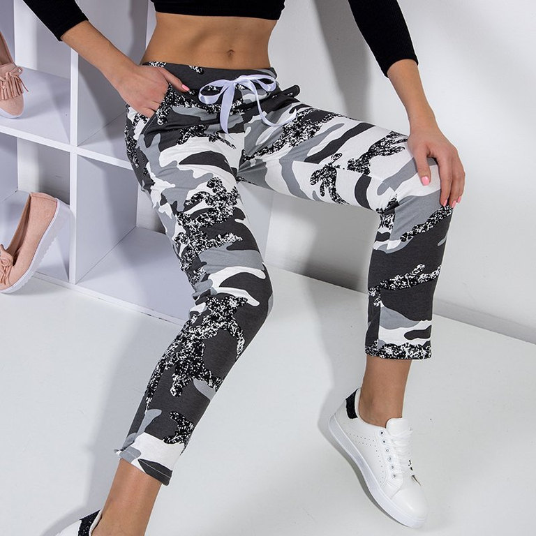 Szürke női camo nadrág - Ruházat