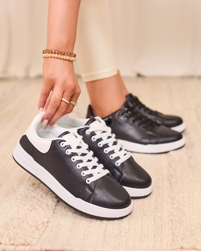 Royalfashion Fekete-fehér női sportcipő Classic Vibes
