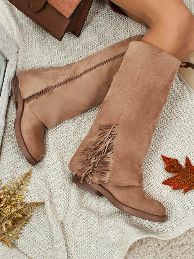 Női öko velúr csizma Ismara felsőrésszel