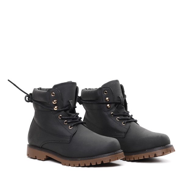 Czarne ocieplane trapery Journey- Obuwie