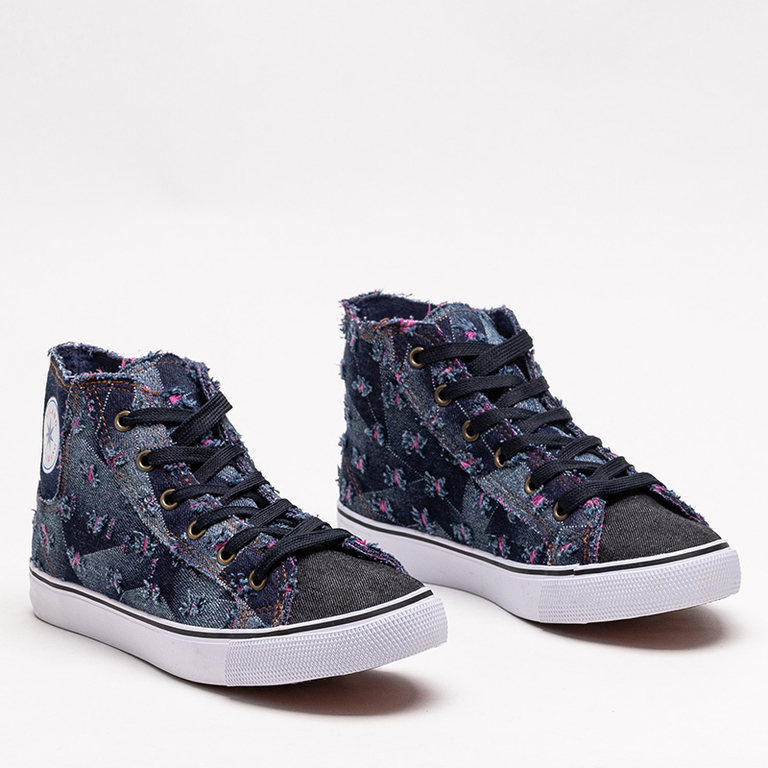 Sötétkék női szövet tornacipő Denario - Lábbeli