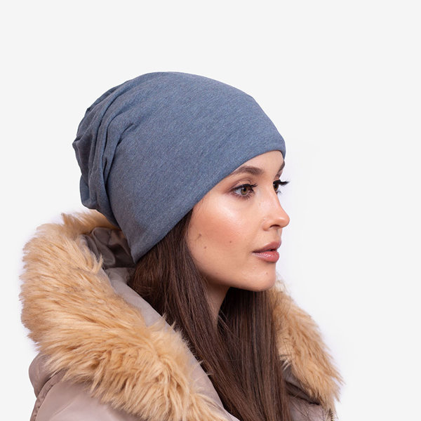 Női sötétkék szigetelt sapka csillagokkal - Kiegészítők