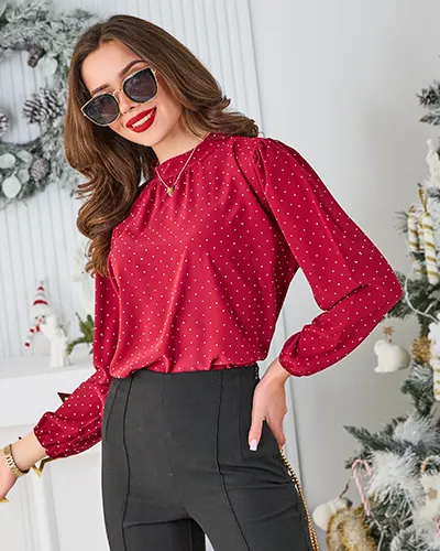 Royalfashion női ing strasszokkal