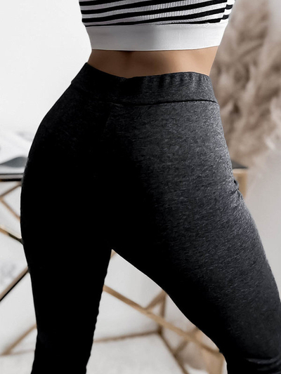 Női leggings sötétszürke színben- Ruházat