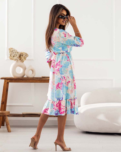 Royalfashion Női midi ruha eredeti mintával