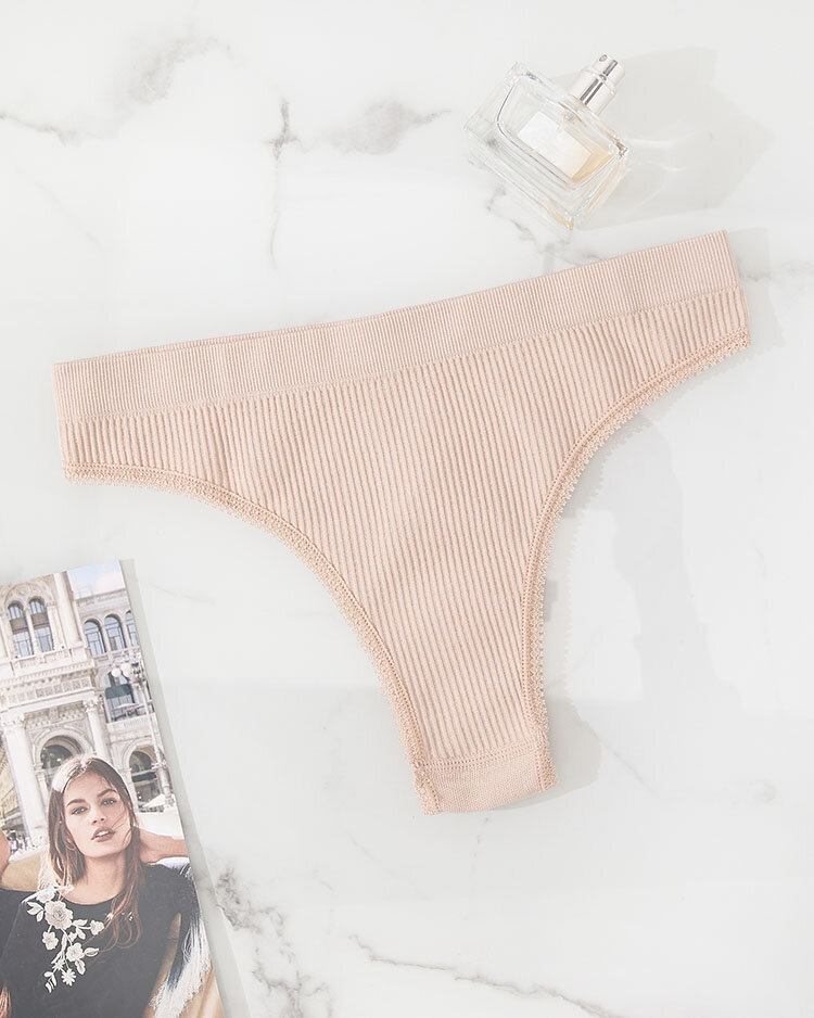 Royalfashion Bézs női melltartó alsónadrág