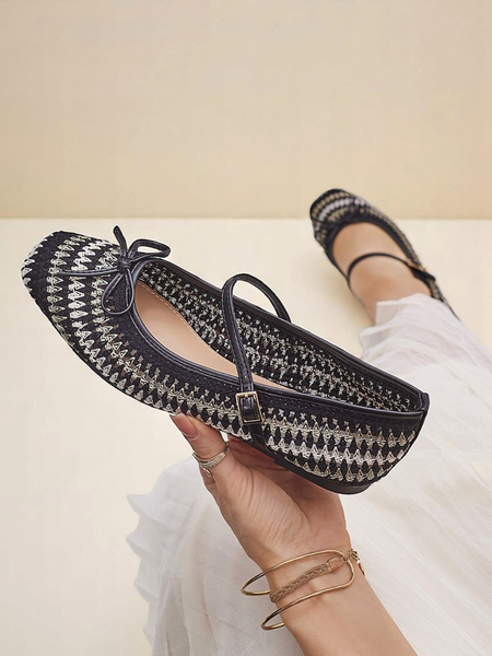 Royalfashion női szövött balerina cipő pánttal Vanot