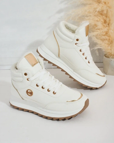 Royalfashion Melegített női tornacipő szőrmével Casill