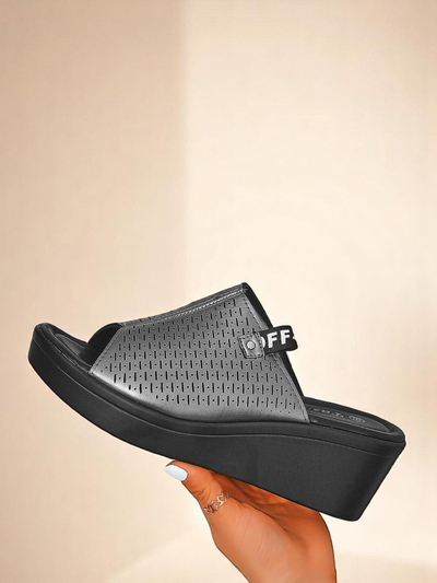 Royalfashion Női ékpántos papucs Luna Wedge