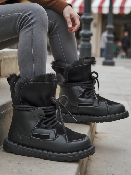 Royalfashion Női Fűzős HószBoots Viovi