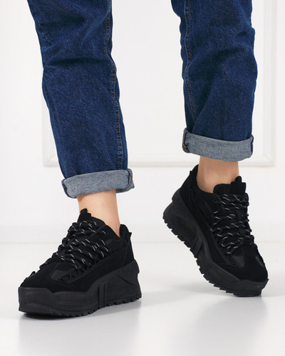 Fekete női sportcipő tornacipő beltéri éken Neritis - Lábbeli