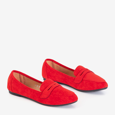 Selbisa piros női mokaszin - cipő