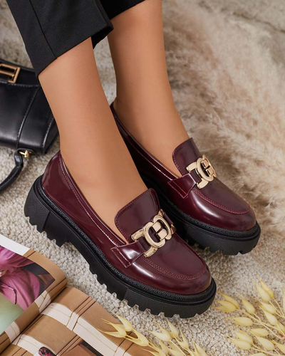 Royalfashion Női lakkozott mokaszin Bevevra