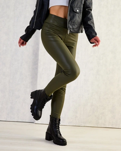 Royalfashion Női ökobőr leggings