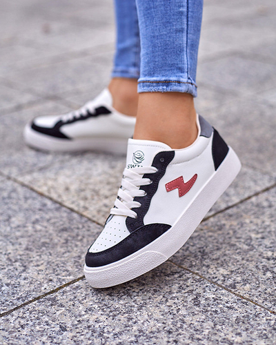 OUTLET White - fekete női sportcipő Rozzuci- Cipők