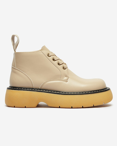 Női csizma bézs színben Tarraf- Footwear