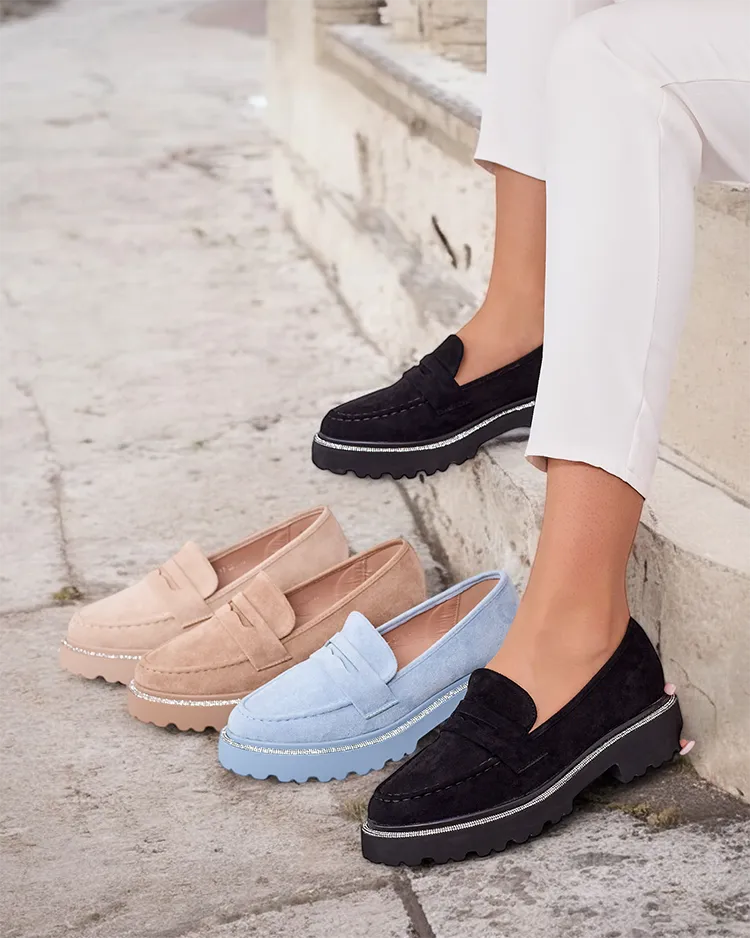 Royalfashion Női eko velúr Vininni mokaszin