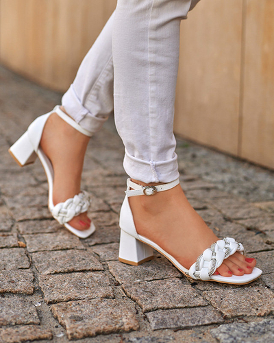 OUTLET Fehér női szandál a Marienka postán - Lábbeli