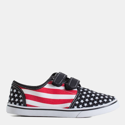 Fekete gyerekcipők csillagokkal Marbas - Lábbeli