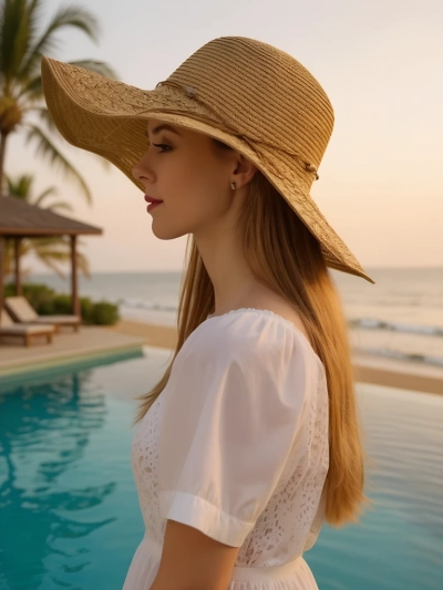 Royalfashion Női szalmakalap Aveline