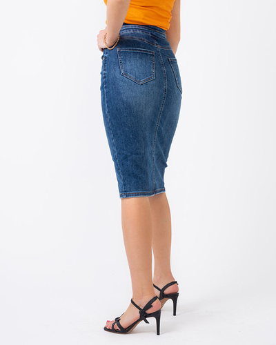 Női térdig érő farmerszoknya - Ruházat