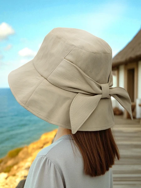 Royalfashion Női nyári kalap masnival Amber Sky