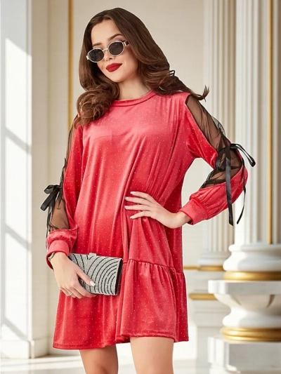 Royalfashion Női Velúr Ruha