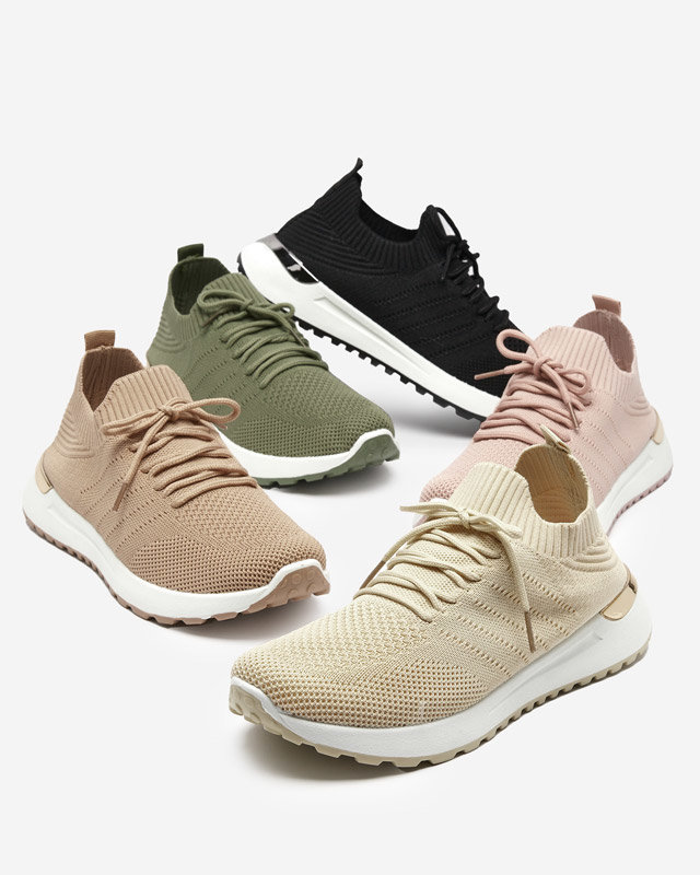 OUTLET Erina női fekete szőtt tornacipő - Lábbeli