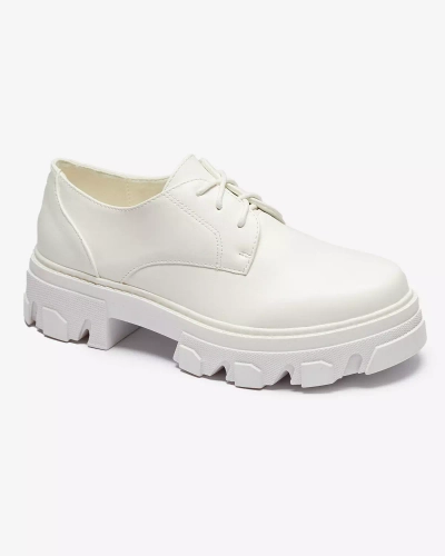Fehér női félcsizma Delgor- Footwear