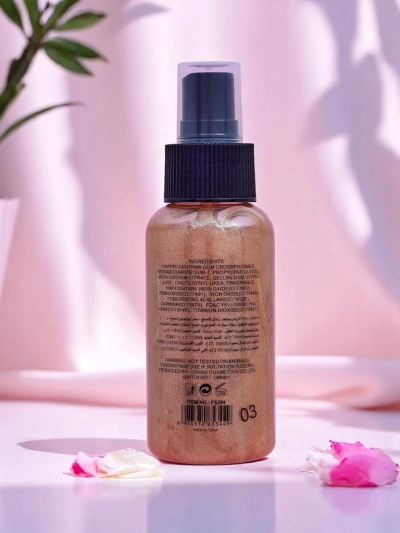 Csillámló arclemosó és testpermet Glitter Glow Shimmer Spray MoonLight