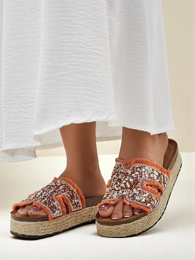 Royalfashion női papucs Candy Candy díszítéssel