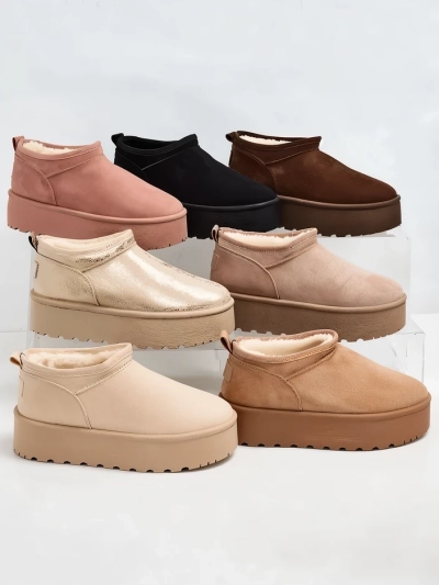 Royalfashion Női rövid csizma a'la hócsizma Ozozi