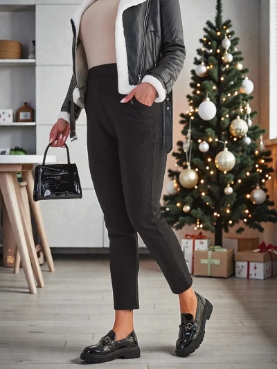 Royalfashion Melegített női teggings nadrág PLUS SIZE