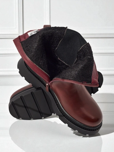 Magas szárú női öko bőr bokacsizma Pearl Mist