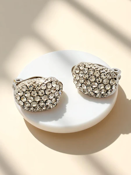 Royalfashion női klipszes fülbevaló cirkóniával