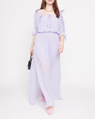 Női lila spanyol maxiruha - Ruházat