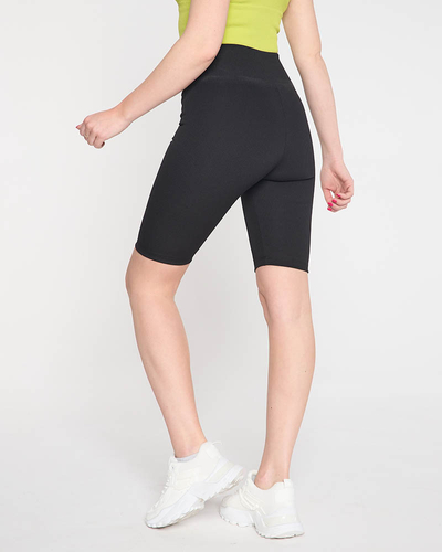 Fekete női kerékpáros leggings - Ruházat