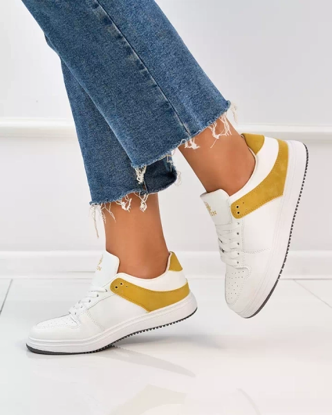 Royalfashion Mustard fehér női sportcipő Elevace