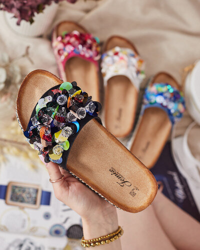 Royalfashion Női Loassa strasszos flip-flop