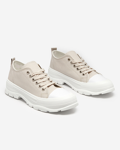 Szürke női tornacipő magasabb talpon Mytiko - Lábbeli