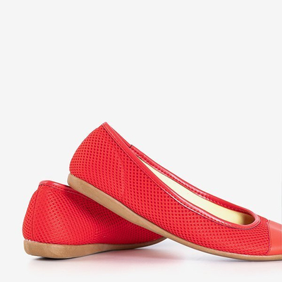 Piros Palmolina hálós balerinák - Lábbeli