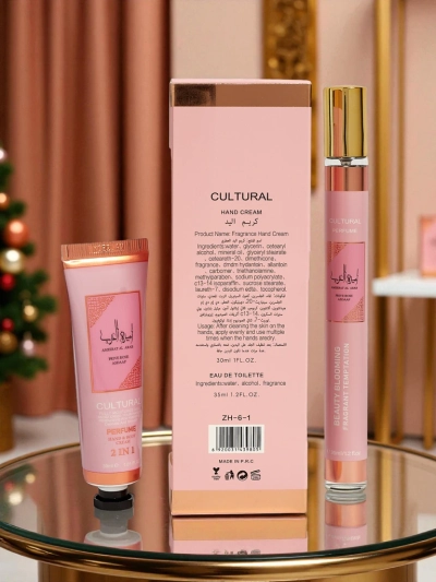 Private Rose ihlette női Eau de Parfum és kézkrém szett