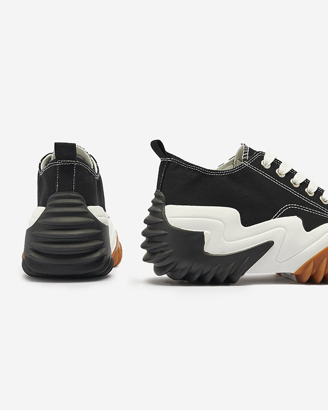 Sportcipő a'la tornacipő fekete színben Ascota- Footwear