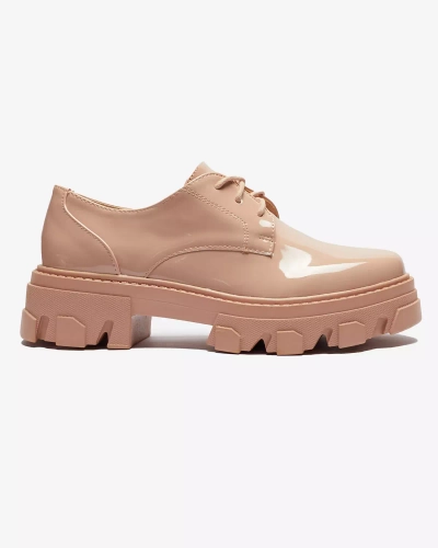 Rózsaszín lakkozott női félcipő Delgor- Footwear