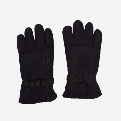 Fekete szigetelt férfi kesztyű csuklószabályzóval - kiegészítők