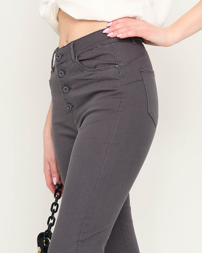 Sötétszürke női skinny farmer - Ruházat